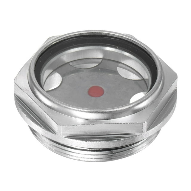 Unique Bargains M60x2mm Male Threaded Aluminum Air Compressor Oil Level Gauge Sight Glass