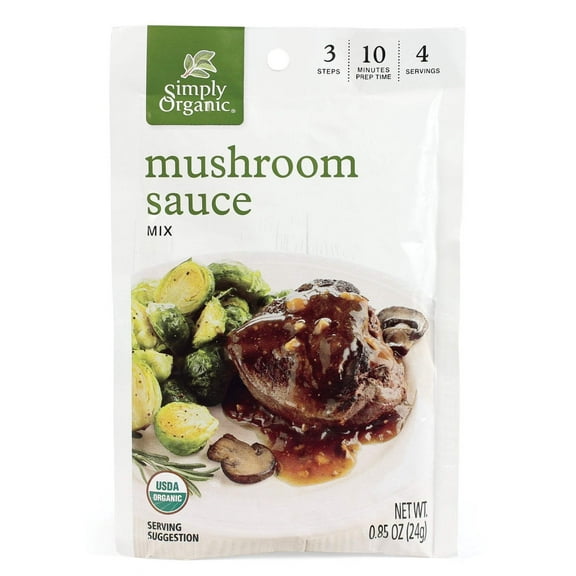 Simply Organic Seasoning Mix Mushroom Sauce, .85 Oz