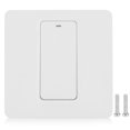 thumbnail image 1 of Panel de interruptor de pared de 1 vía para Alexa/para Google Voice Control EU Plug 110-240V para Tuya Zigbee, 1 of 8