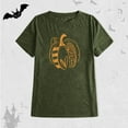 thumbnail image 5 of hcuribad T Shirts for Women Plus Size Tops Womens Fall T Shirts Funny Short Sleeve Halloween Graphic Tees Tops Summer Tops Womens Tops Army Green XXL, 5 of 7