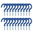 thumbnail image 7 of Uxcell 20 Pcs Cup Ceiling Hooks 1 inch Metal with Vinyl Coated Screw in Holder for Hanging Indoors Cups Blue, 7 of 7