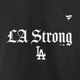 thumbnail image 4 of Unisex Fanatics  Black Los Angeles Dodgers LA Strong Fleece Pullover Hoodie, 4 of 5