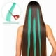 thumbnail image 4 of Extensiones de cabello sintético con clip, resaltado de colores, 10 Uds. (verde), 4 of 6