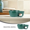 thumbnail image 4 of IFANLANDOR Handheld Shaving Bowl Green Plastic Sturdy Deep Design for Comfortable Home Use, 4 of 8