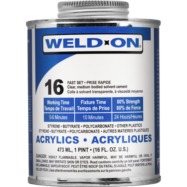 WeldOn 16 Acrylic Cement Pint Case of 10
