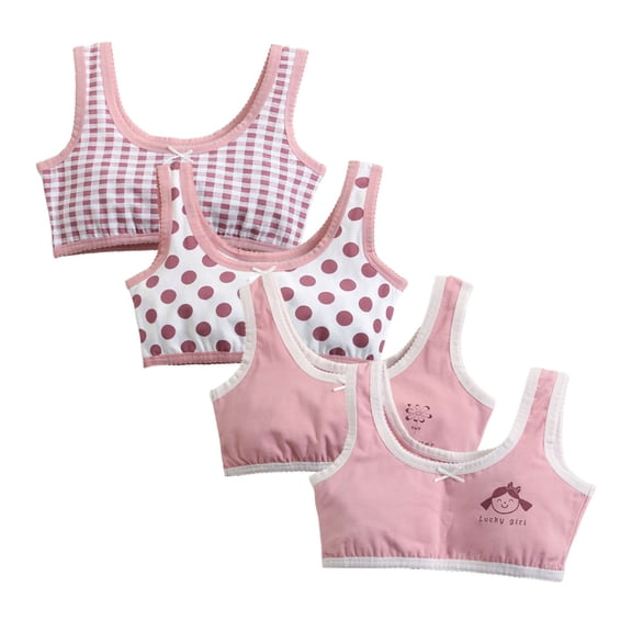 Girls Training Bra Fit for 8-14Years Teens & Big Girls Sports Teen Sports Bra Wire Free Push Up with Bralette Straps