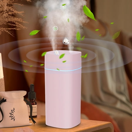 

UNLLLL Spray Aromatherapy Humidifier Intelligent Dazzles Light 2-gear Adjustment for Home Outdoor Car