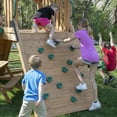 thumbnail image 4 of Backyard Discovery Endeavor II Cedar Wood Swing Set, Slide, Play Deck, Double Rock Wall, 4 of 12