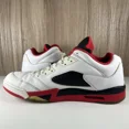 thumbnail image 2 of Ni - ke Ni - ke Air Jordan 5 V Retro Low White Fire Red Black 819171-101 Men’s Size 15, 2 of 5