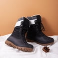 thumbnail image 5 of Pennysue Women's Waterproof Snow Booties Black Warm Mid-Tube Winter Boots Size 8, 5 of 5
