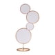 thumbnail image 2 of Soporte de aro redondo para fondo de boda, soporte para flores, marco de flores artificiales desmontable para decoración de eventos de graduación, Oro con película, 2 of 8