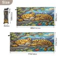thumbnail image 4 of Quick-Dry Beach Towel 71x31in with Storage Bag, Sand Free Microfiber Towel for Travel, Swimming, Camping A Cute Leopard Cub Sleeping, 4 of 9