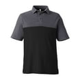 thumbnail image 4 of CORE365 CE112C Men's Fusion ChromaSoft™ Colorblock Polo-BLACK/ CARBON HEATHER-3XL, 4 of 6