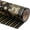 Black & Gold - Sleigh, variant on AllWays Plaza Reversible Christmas Wrapping Paper Roll - Mini Roll - 17 Inch x 33 Feet - Red White Reindeer and Snowflake Wrapping Paper for Christmas, Holiday, Party