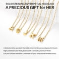 thumbnail image 6 of ChicSilver Solid Sterling Silver Initial Necklaces 14K Gold Plated Dainty A-Z Pendant Letter Charm Personalized Name Necklaces Jewelry Christmas Birthday Valentine's Day Gifts for Her, 6 of 10