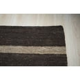 thumbnail image 3 of EORC Brown Hand-Woven Wool Contemporary Natural Wool Flat Area Rug, 3 of 10