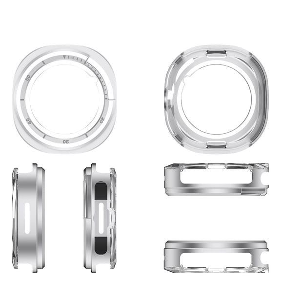 Smartwatch Metal Case for Galaxy Watch 8 Classic 46mm, Smart Watch Circle Frame Cover Anti-collision Bumper Case Replacement