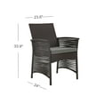 thumbnail image 4 of Baner Garden  2 Piece Outdoor Steel Frame Sofa Set Rattan Furniture Arm Chairs with Cushions, 4 of 4