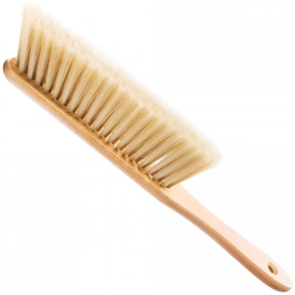 ACDANC Hand Broom Cleaning Brushes - Counter Duster with Wood Handle,Dustpan,Bench Woodworking Brush for Counter,Gardening
