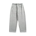 thumbnail image 2 of Lilgiuy Men's Joggers Sweatpants Basic Solid Color Straight Leg Loose Fit Comfort Soft Running Athletic Pants with Pockets, 2 of 5