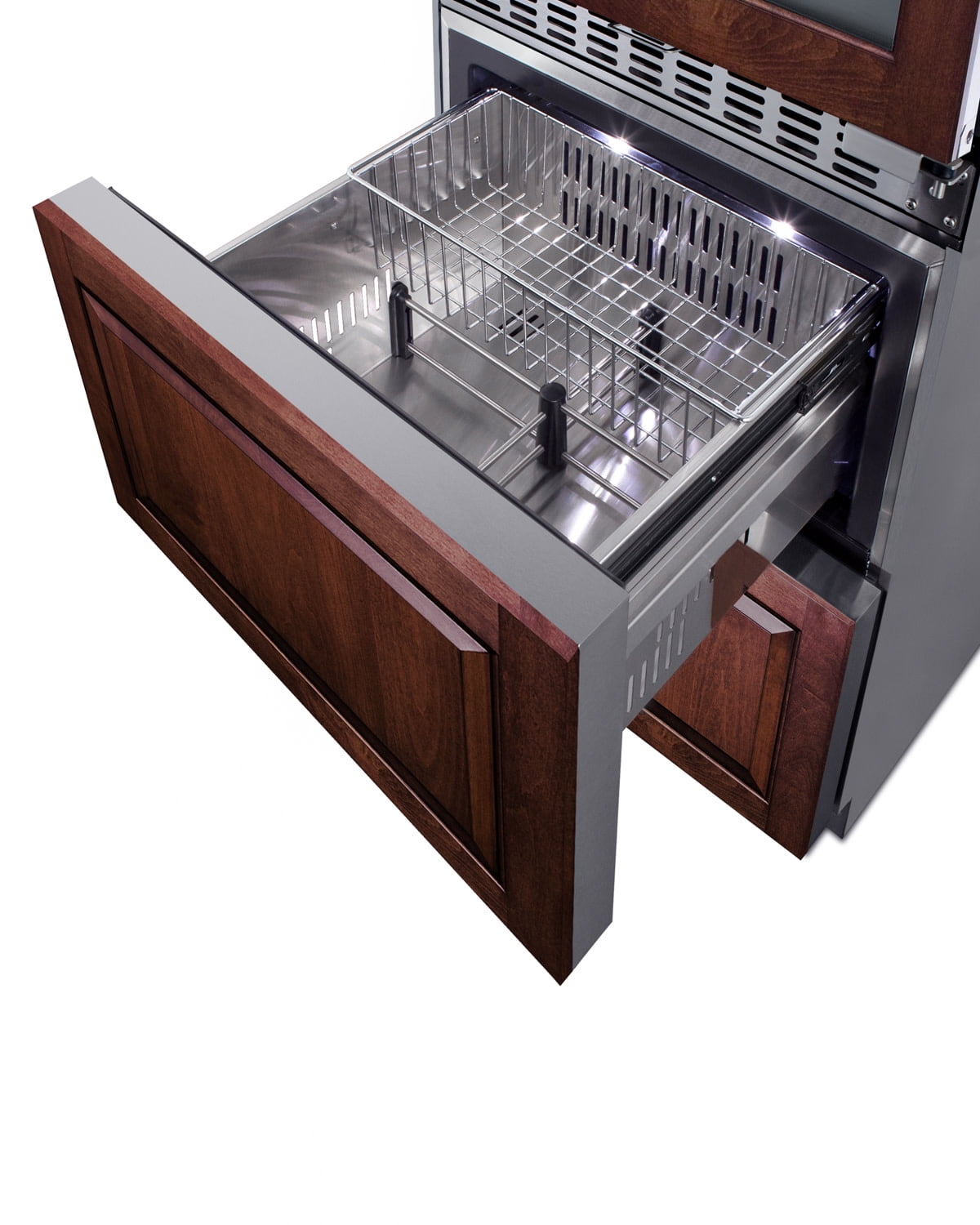 Summit Swcdaf24pnr 24 Inches Wide 46 Bottle Capacity Free Standing Wine Cooler - Panel Ready