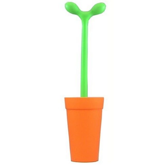 alessi aleesi asg04 o merdolino toilet brush, orange