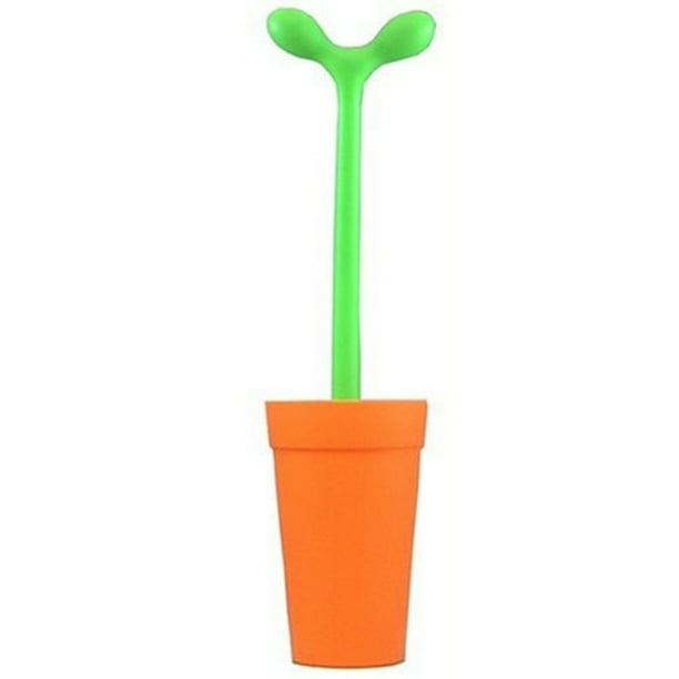 alessi aleesi asg04 o merdolino toilet brush, orange