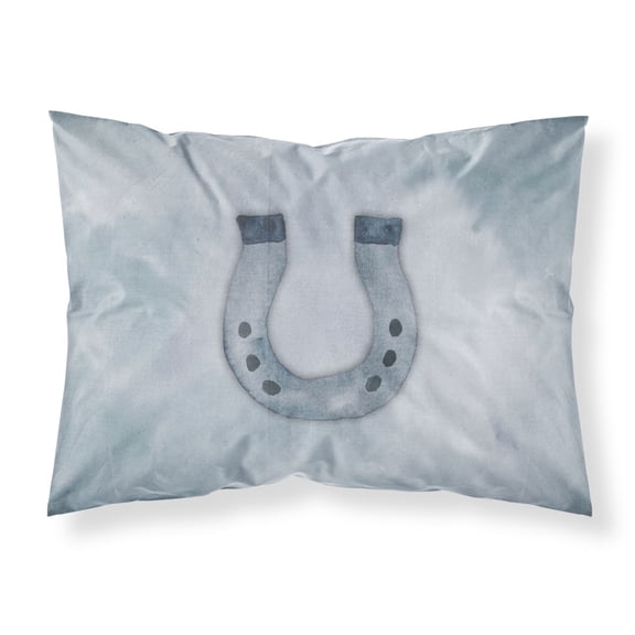 Horseshoe Watercolor Fabric Standard Pillowcase