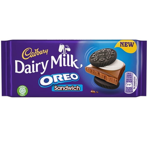 Cadbury Dairy Milk Oreo Sandwich chocolate Bar 92g (Pack of 4)
