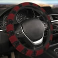 thumbnail image 5 of Honeii Black Panther Red Background Print Stretch Elastic Steering Wheel Cover - Universal 15", Fits Sedans, SUVs, Vans, & Trucks Effortlessly, 5 of 6