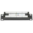 thumbnail image 1 of 8 Ports Patch Panel, Wall Mount ABS Shell Standard Manufacturing  Wiring Bracket  For 23-28AWG Cable, 1 of 8