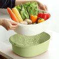 thumbnail image 1 of TUWABEII Home Decor Clearance Kitchen Organizer Basket Food Safe Plastic Drainer Space Saving Storage Container For Vegetables Utensils Sturdy Design Easy Clean Multi Purpose Use, 1 of 6