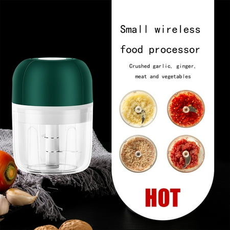 

Winter Savings Clearance! SuoKom Electric Garlic Chopper Portable Mini Food Processor Wireless Vegetable Masher With USB Charging Waterproof Garlic Masher Mincer For O-nion Meat Spices 250ML