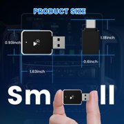 DIAMOOKY Mini Wireless CarPlay Adapter for iPhone & Android Auto, 2 in 1 Bluetooth Dongle Plug & Play with Fast Stable Connection, Converts Wired to Wireless Car Play Adapter