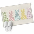 thumbnail image 6 of Easter Bunny Bathroom Rug Washable 2x3 Entryway Rug Non Slip Farmhouse Rabbit Butt Polka Dot Spring Front Door Mat Low Pile Indoor Doormat Throw Floor Carpet for Kitchen Bedroom Entrance, 6 of 8