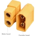 thumbnail image 2 of 10 Pcs XT60 Connectors, XT60 Battery Connectors XT60 Battery Connector Socket for RC Battery Toy Vehicle, 5 pcs Male Connectors and 5 pcs Female Connectors, 2 of 4