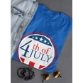 thumbnail image 3 of Fourth Of July Badge Shaped T-Shirt Women -Image by Shutterstock, Female XX-Large, 3 of 4