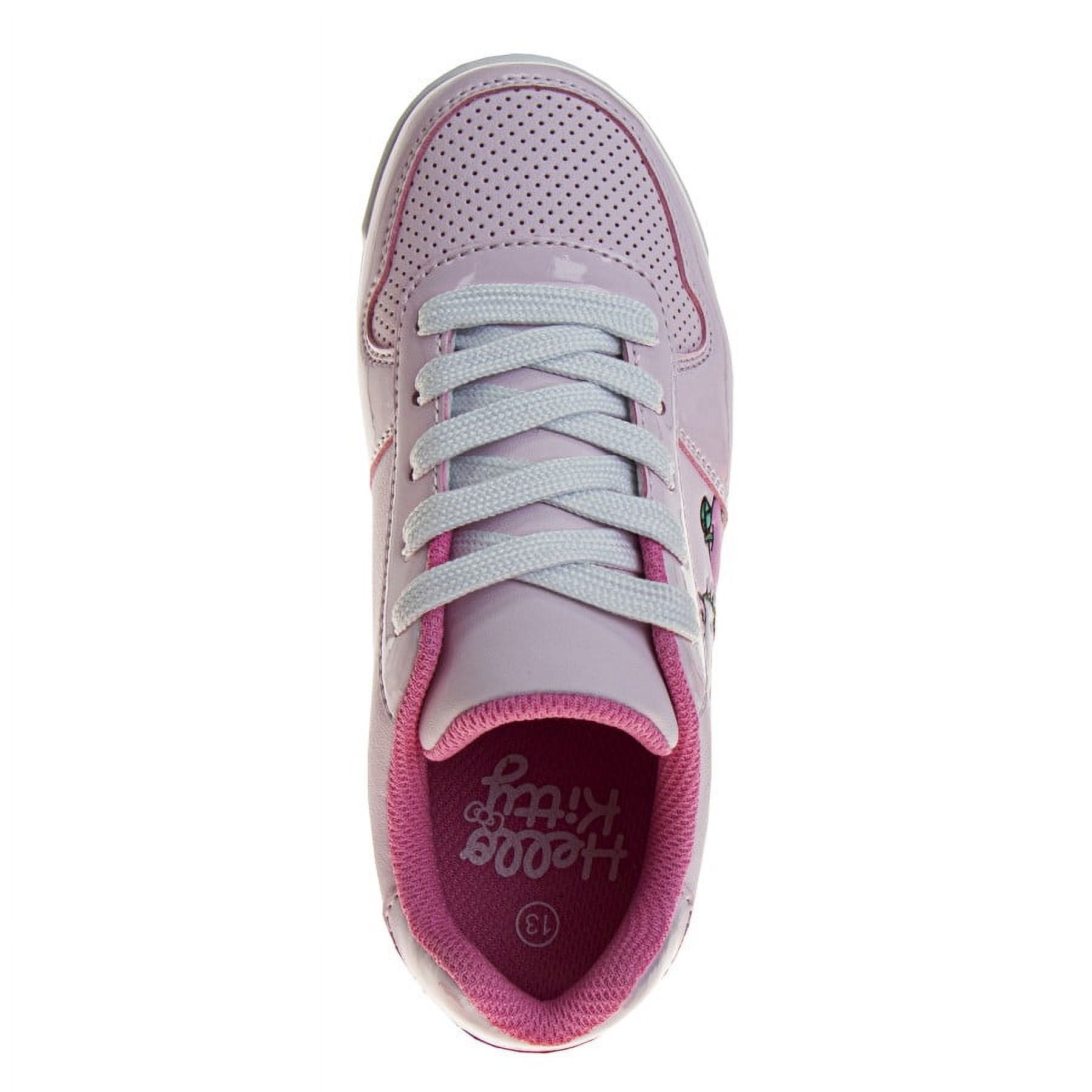 Hello Kitty Girls Lace Up Vintage Fashion Sneakers. (Little Kids Big Kids), Pink, Size: 1