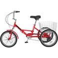 thumbnail image 5 of ABORON 20/24/26 inch 7 Speed Adult Folding Tricycles with Basket, 3-Wheels Cruiser Bike, Camping Folding Trikes for Women, Men, Seniors, 5 of 10