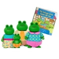 thumbnail image 1 of Li'l Woodzeez – La familia de ranas Croakalily – Juego de 4 figuras coleccionables de ranas posables con libro de cuentos – Figuras de muñecas de juego de simulación – Juguete de regalo para niños a p, 1 of 5