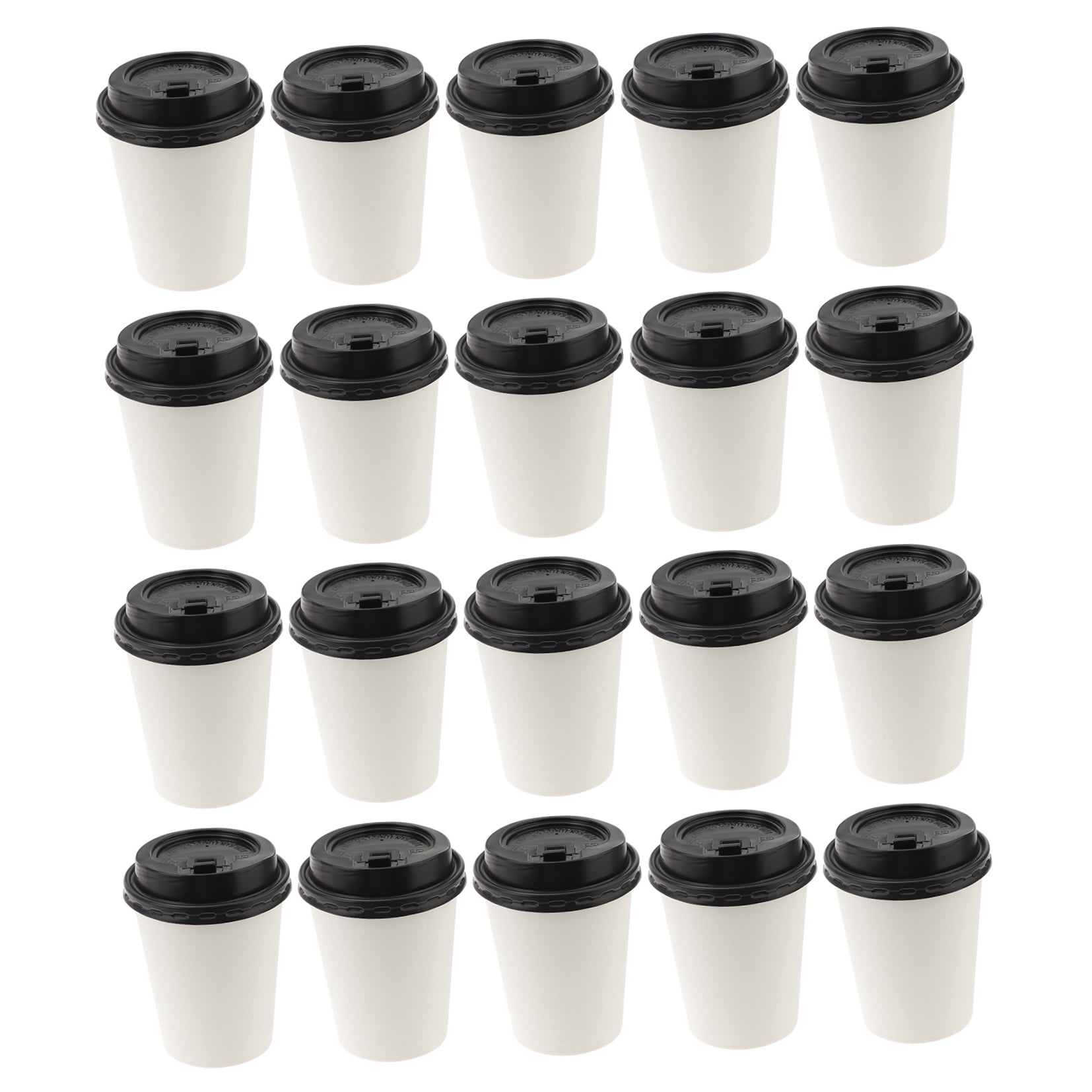 Masteelf  50 Pcs Paper Coffee Cup Hot Espresso Double-layer