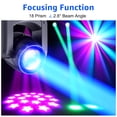 thumbnail image 5 of 2-Pack COB LED Moving Head Lights,8 GOBO 8 Colours Rotating 6+12 Prism DJ Lights DMX Sound Activated Spotlight W/Case for Christmas DJ Concert Party Weddings, 5 of 13