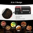 thumbnail image 5 of Costway Electric Wood Pellet Grill & Smoker w/Temperature Probe & Lockable Wheels, 5 of 10