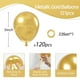 thumbnail image 2 of Globos Awenztech de látex dorado metálico de 5 pulgadas (12 cm), 120 unidades, 2 of 7