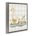 thumbnail image 4 of Stupell Industries Ducks on Yellow Plaid Animals Painting Gray Floater Framed Canvas Art Print Wall Art, 25 x 25, 4 of 10