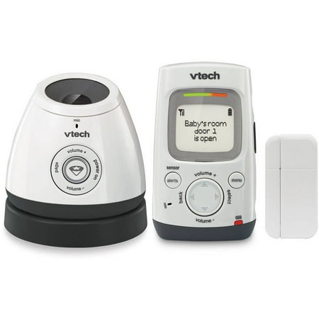 VTech Safe & Sound® DM271-102 DECT 6.0 Digital Audio Baby Monitor with Open/Closed Sensor, 1 Parent Unit,