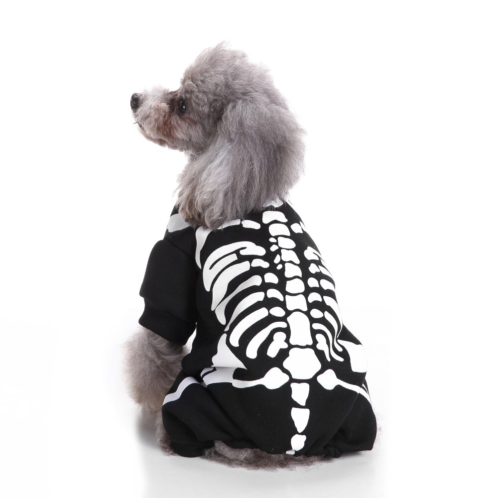 MeAddHome Pet Dog Clothes Costume Horror Skeleton Clothes MeAddHome Pet Dog Clothes Costume Horror Skeleton Clothes