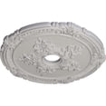 thumbnail image 3 of Ekena Millwork 26"OD x 3 3/4"ID x 1 1/2"P Attica with Rose Ceiling Medallion (Fits Canopies up to 4 1/2"), Hand-Painted Ultra Pure White, 3 of 5