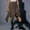 Brown, variant on Daolelai Women's Renaissance Flowing Fairy Dress Contrast Lace Tiered Asymmetric Mini Skirt