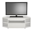 thumbnail image 1 of Nexera Blvd Corner TV Stand, White, 1 of 3